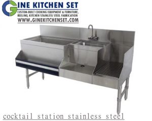 cocktail station stainless steel